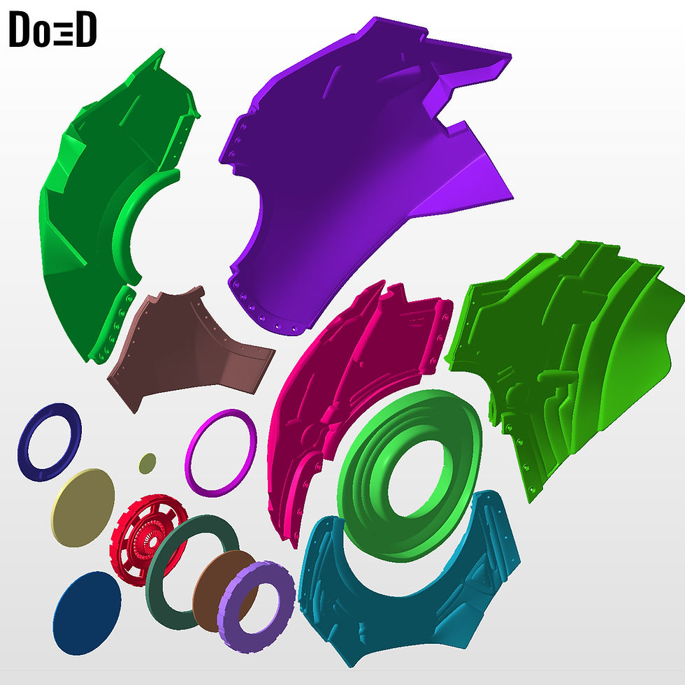 Thumbnail: Iron Man Mark IV MK 4 Chest Armor with Inner Details + Arc reactor 3D Model #K18