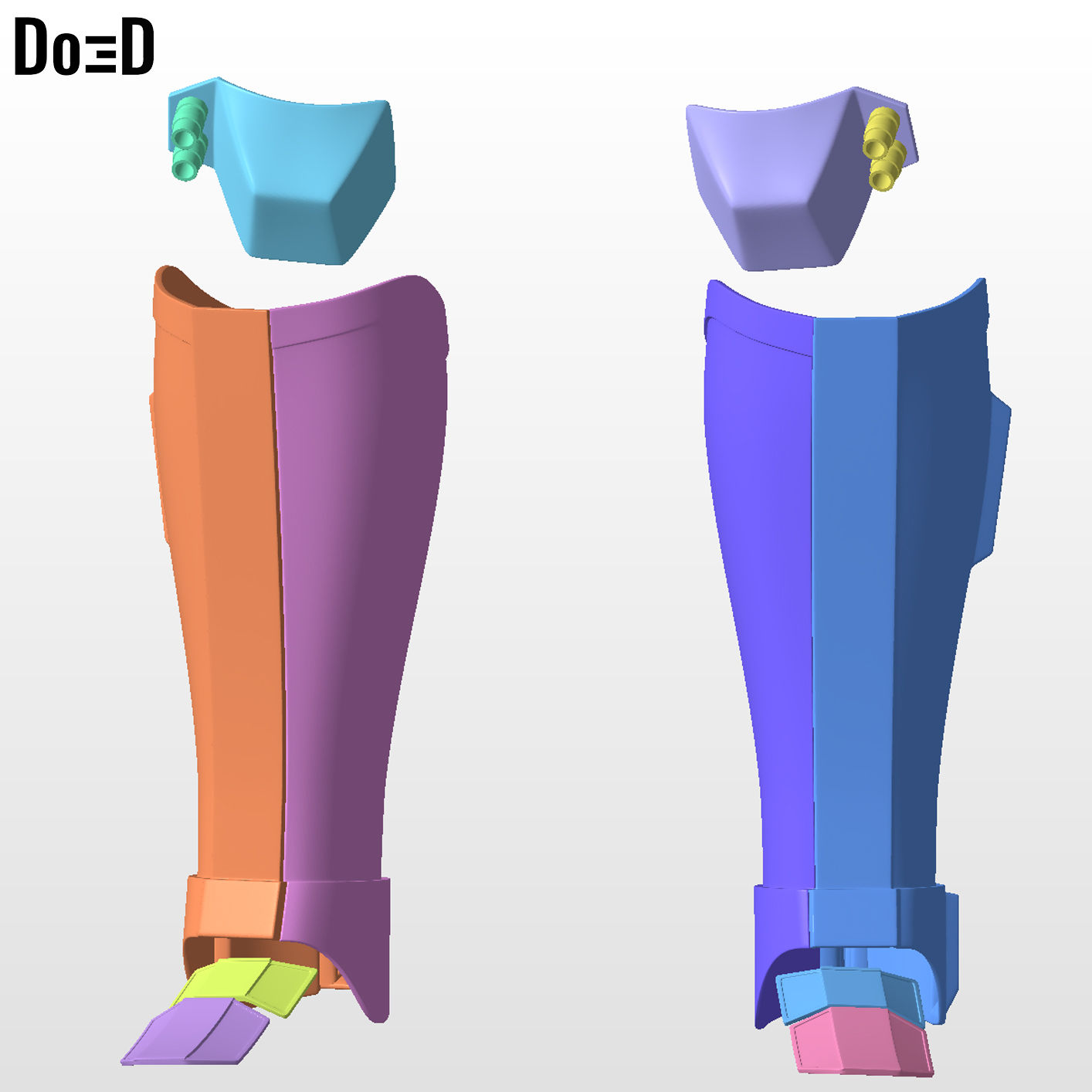 Knee + Leg Armor Dark Trooper Phase 4 Moff Gideon | 3D Printable Model #MG22