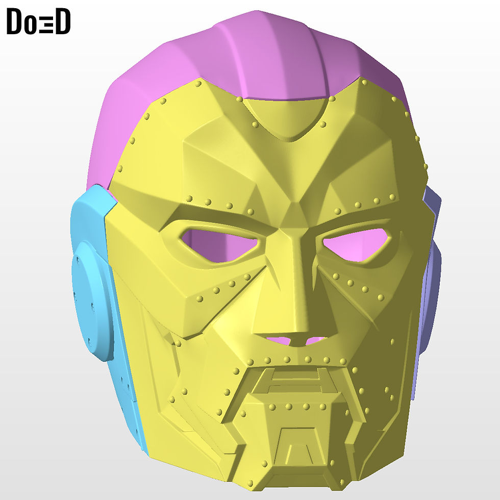 Thumbnail: Bundle: Doctor Doom Helmets 3 in 1 Variant HT  | 3D Printable Model #DDTH22