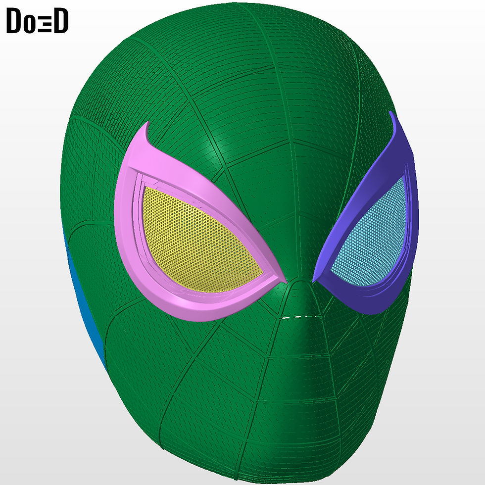 Thumbnail: Miles Morales Insomniac Spider-Man 2 PS5 Helmet | 3D Printable Model #MM55