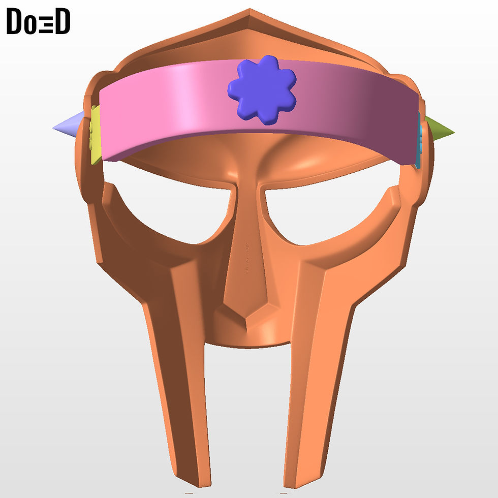 Thumbnail: MF Doom Helmet DR. Doctor Doom Mask | 3D Printable Model Print File STL #MF92