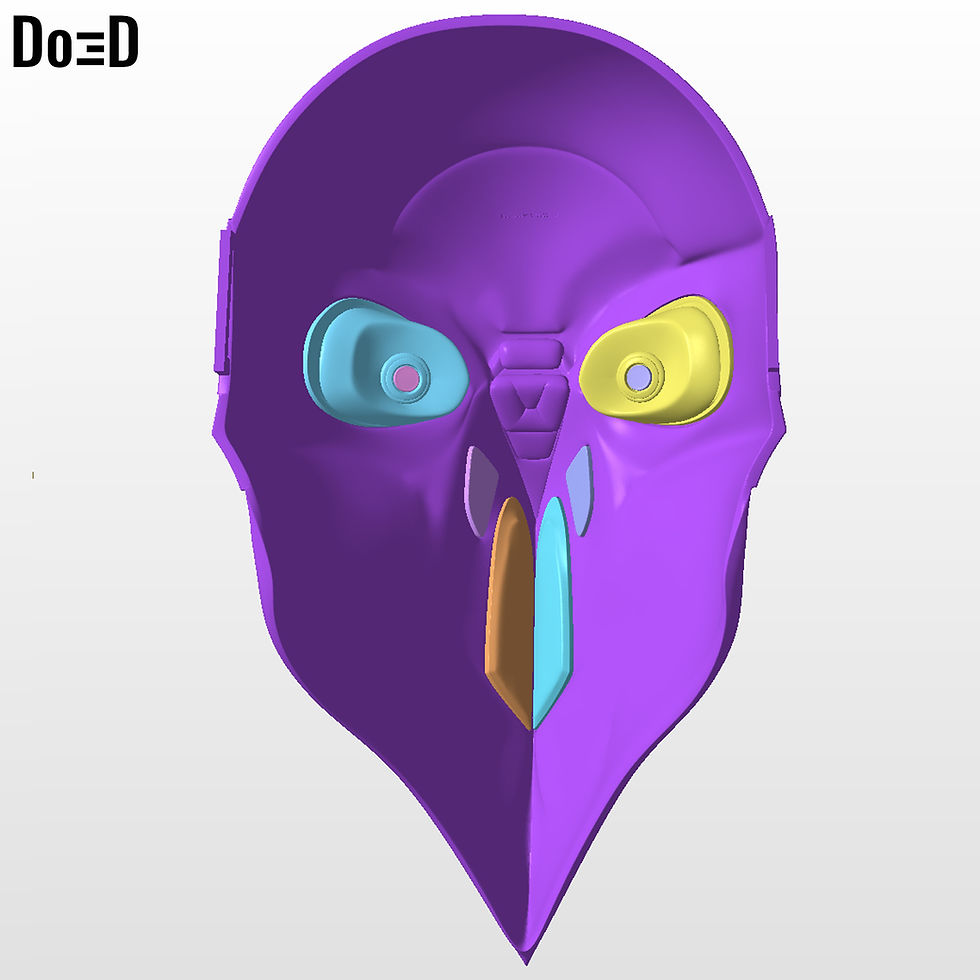 Thumbnail: The Eleventh Brother Mask The Crow Helmet Maul Shadow Lord | 3D Model STL #CSL5