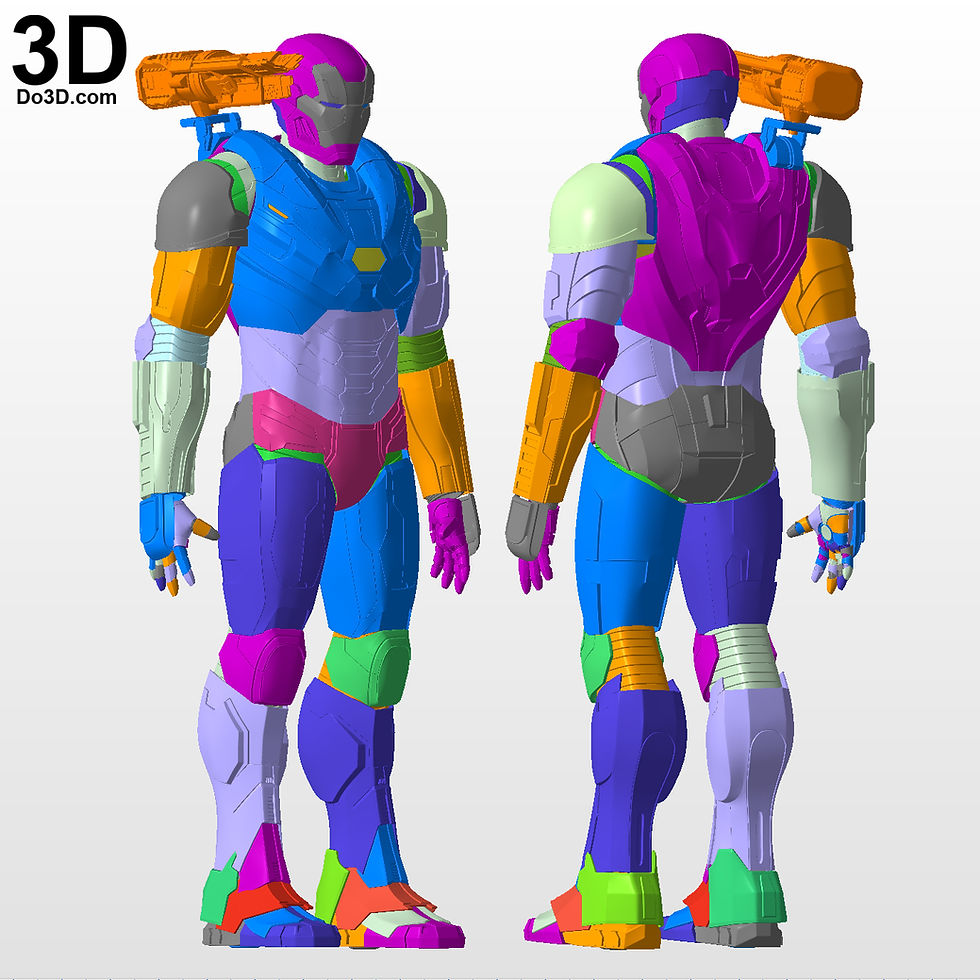 Thumbnail: Iron Man Avengers Team Suit Armor Mark VI MK 6 Endgame 3D Printable Model #A591