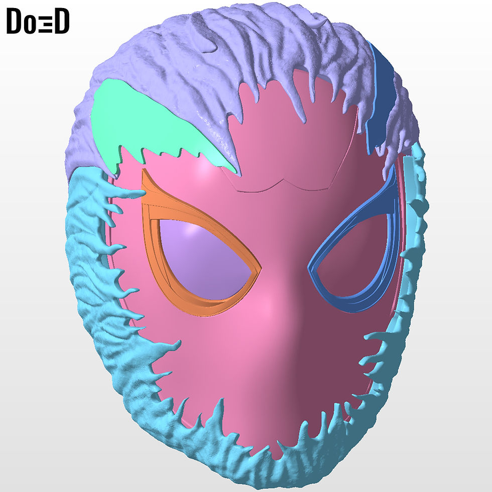 Thumbnail: Venomized Spider-man Homecoming Helmet Venom STL 3D Printable Model STL #VSH3