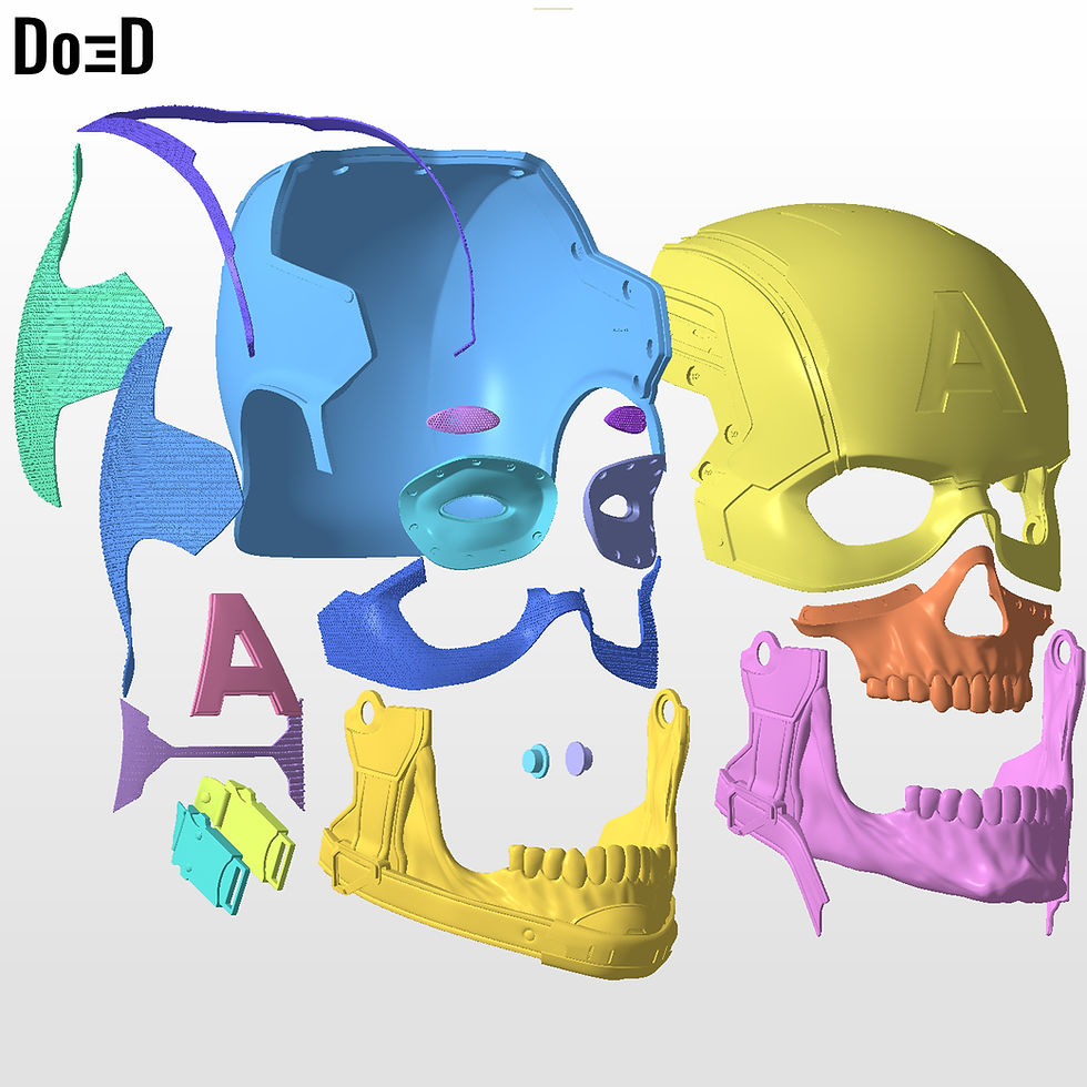 Thumbnail: Zombie Captain America Helmet | 3D Printable Model STL #ZCT741