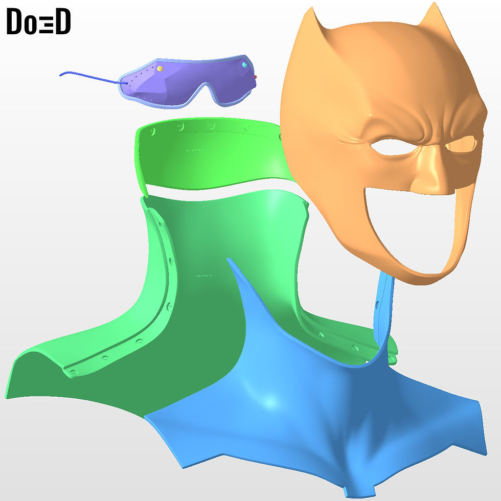 Thumbnail: Ben Affleck Batman 2023 The Flash Helmet 3D Printable Model STL #B222