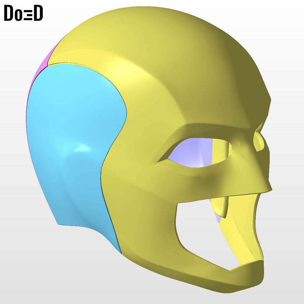 Thumbnail: Judomaster Helmet Peacemaker 3D Printable Model #JM828