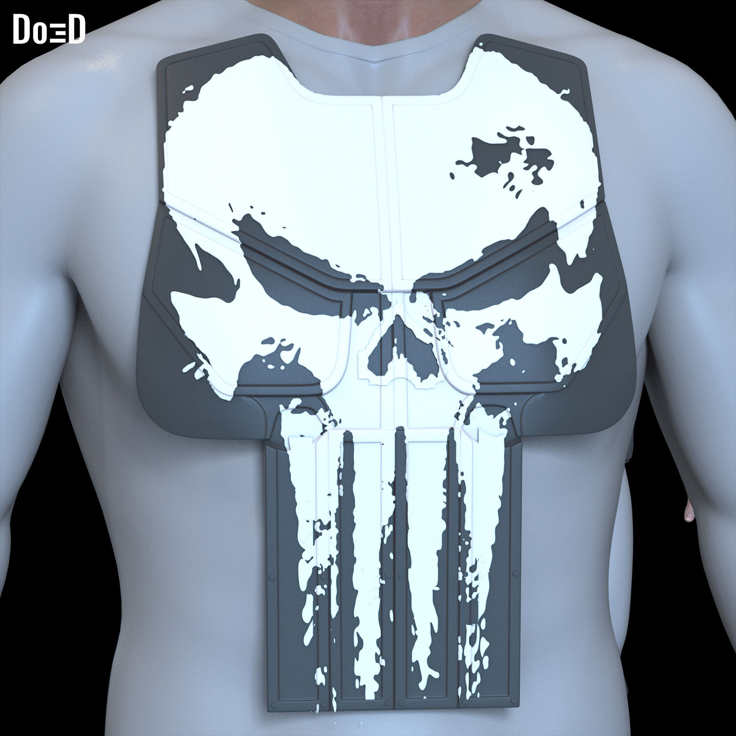 Vest The Punisher 2025 New Suit 3D Printable Model Print File STL #TP251