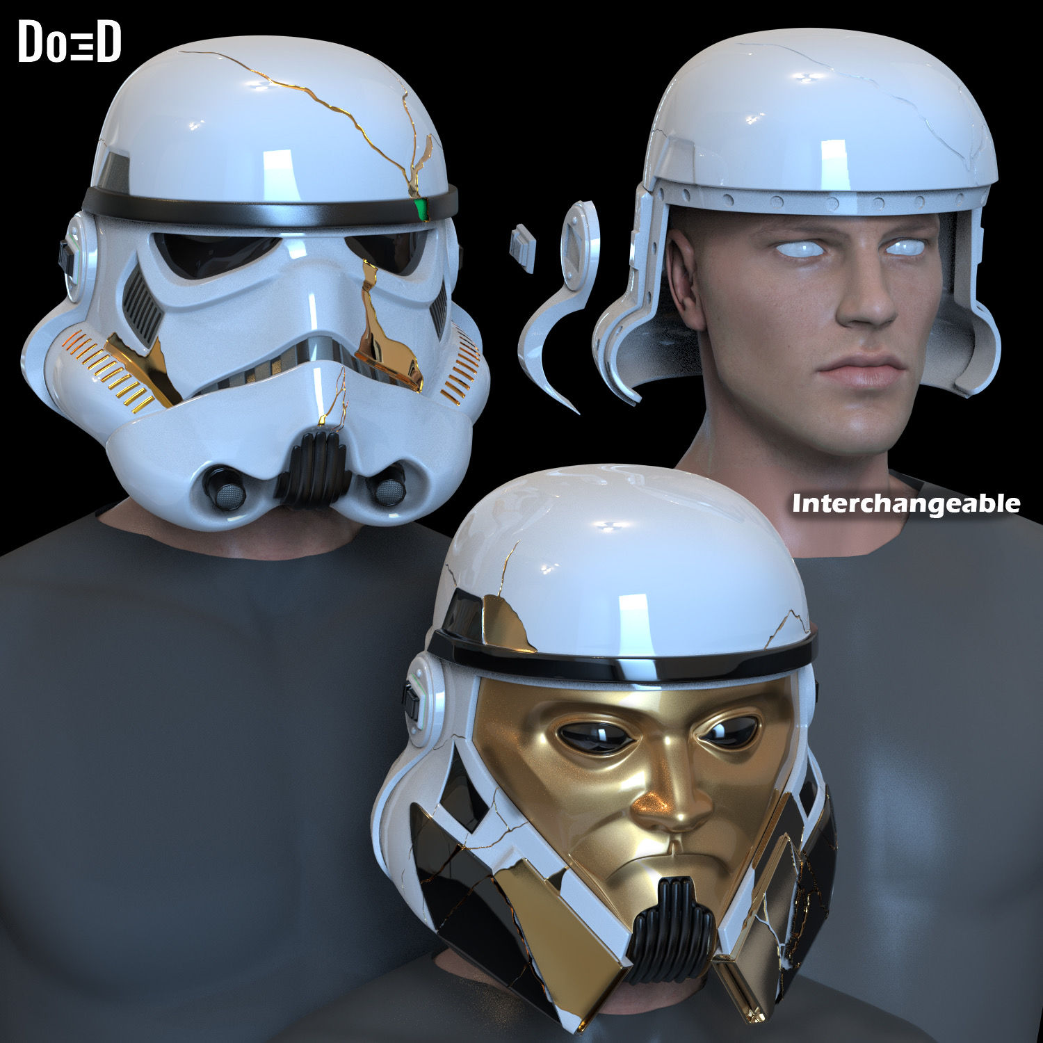 Bundle of  Captain Enoch and Night Trooper 3D Printable Model STl #TS142