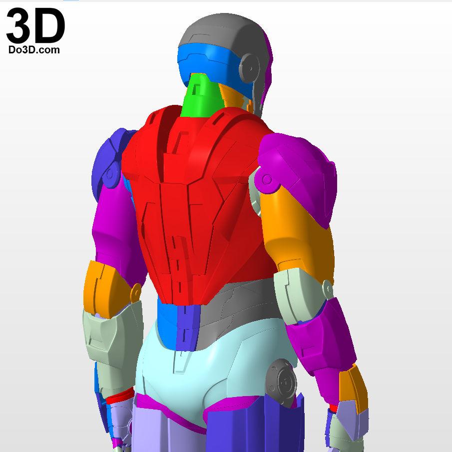 Thumbnail: Iron Man Mark VI MK 6 Armor Suit + Inner Chest Details 3D Printable Model #TI23