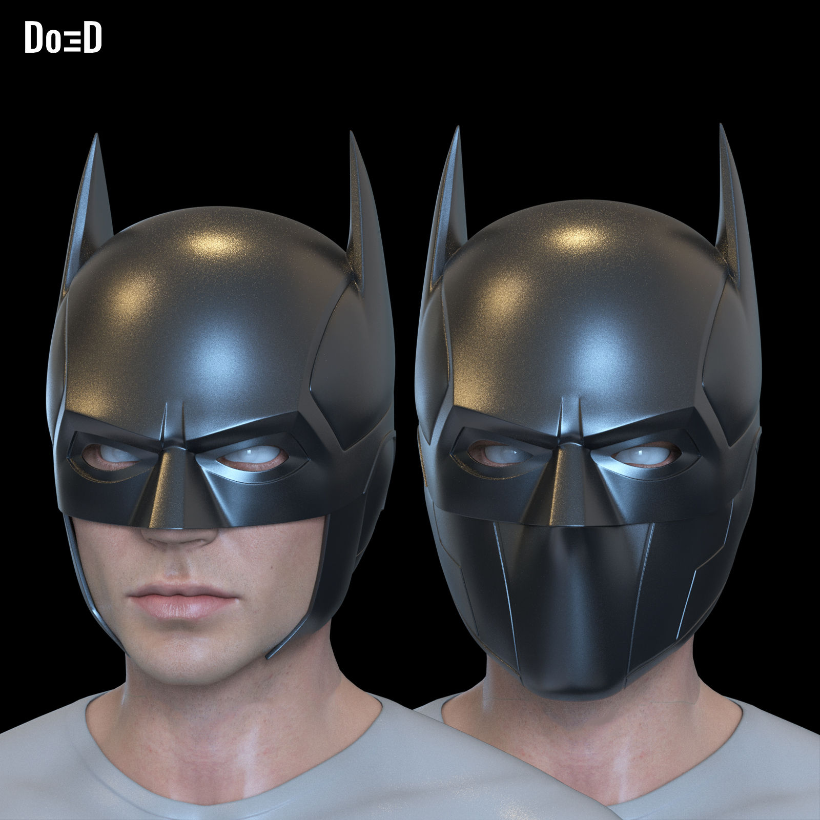 BatNoir Helmet M2 & M3 Bundle: Interchangeable Do3D Exclusive 3D Model STL #BN23