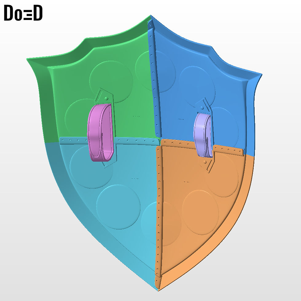 Thumbnail: Doctor Doom Shield Concept 3D Printable Model STL File #D771