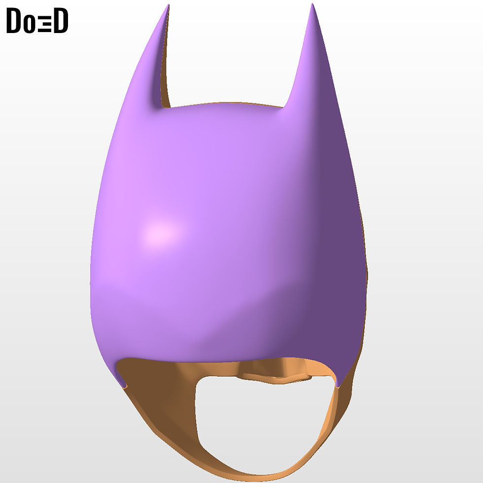 Thumbnail: Batman TDK Helmet The Dark Knight 2008 | 3D Printable Model Print File STL #H27