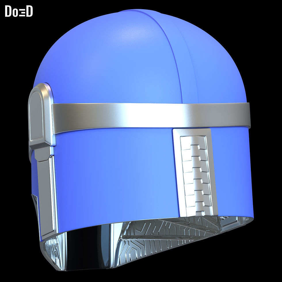 Thumbnail: Foundling Mandalorian Helmet Young / Kid Mondo 3D Printable Model STL #N277