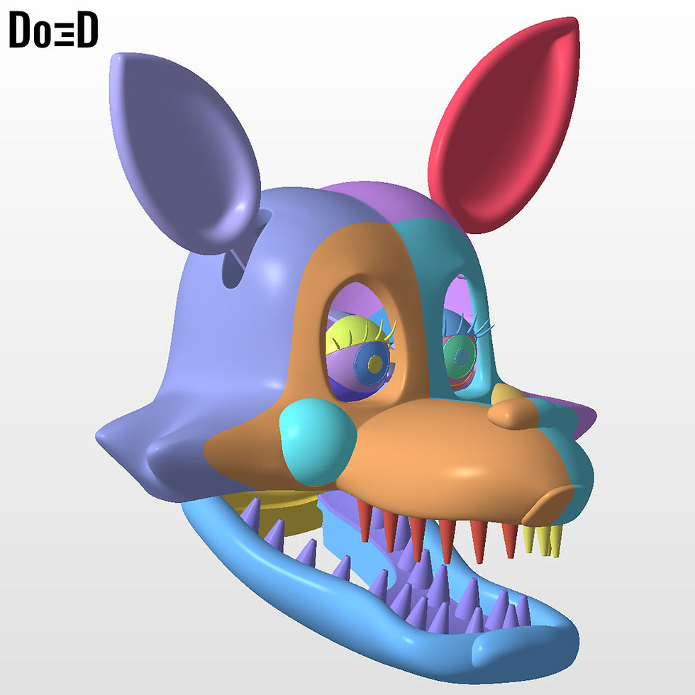 Thumbnail: Mangle Toy Foxy Five Nights At Freddy's 2 FNAF | 3D Printable Model #FF225