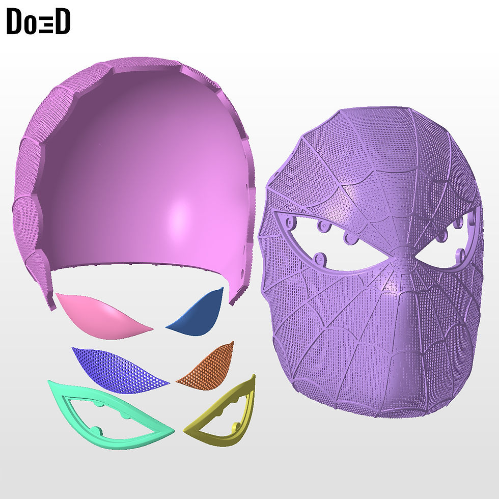 Thumbnail: Bundle: Spider-Man 1978 Japan Helmet + Webshooter Watch Bracer STL #S978