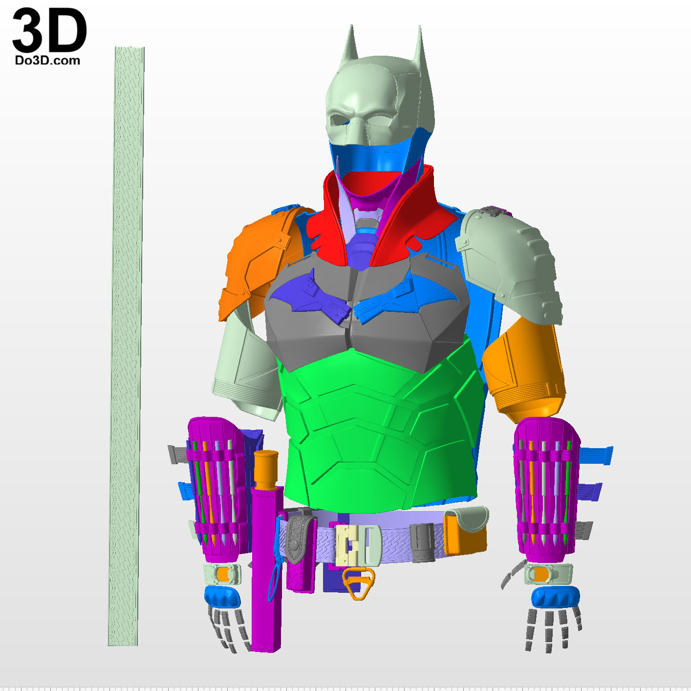 The Batman 2022 Batsuit Upper Body Armors | 3D Printable Model STL File #B21