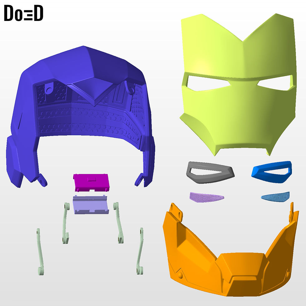 Thumbnail: Iron Man Mark XV MK 15 Sneaky Helmet 3D Printable Model Print File STL #S748