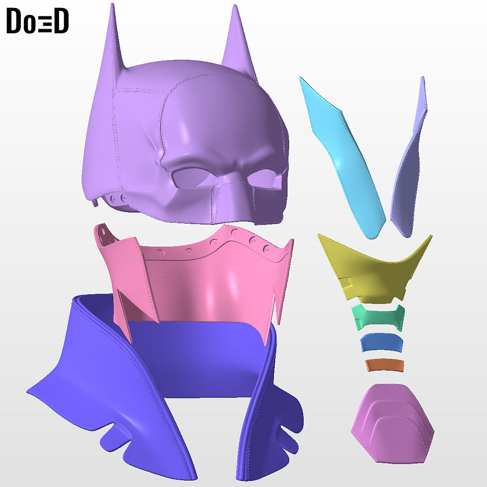 Thumbnail: The Batman 2022 Batsuit Upper Body Armors | 3D Printable Model STL File #B21