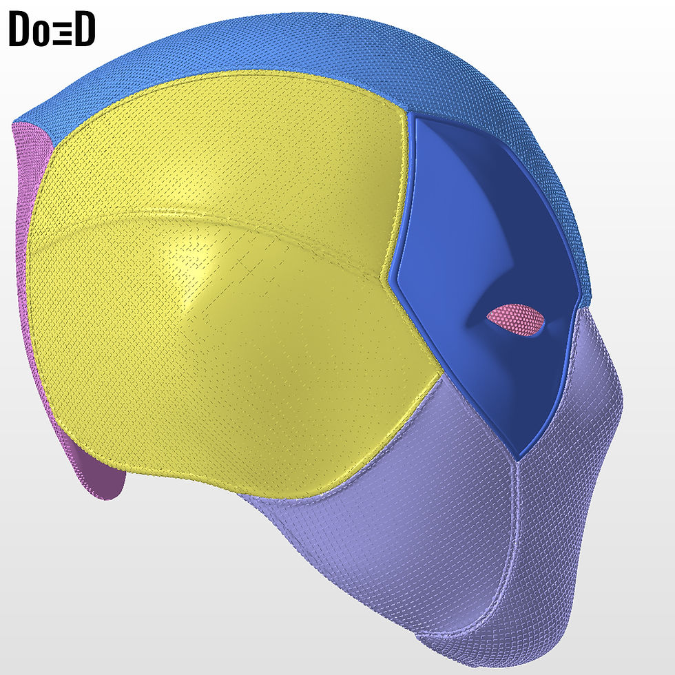 Thumbnail: Batpool 2 Helmet (Batman Deadpool) 3D Printable Model Print File STL #B902