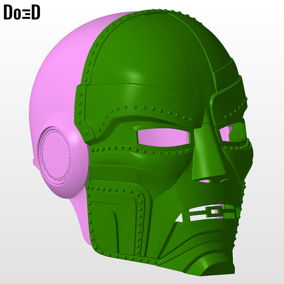 Thumbnail: BundIe: Interchangeable Doctor Doom Variant Helmet Mask 3D Model #CC24