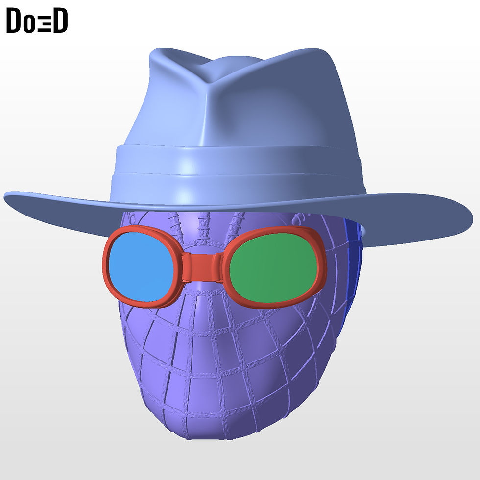 Thumbnail: Spider-Noir Helmet Nicolas Cage Spider-Man | 3D Printable Model #SN79