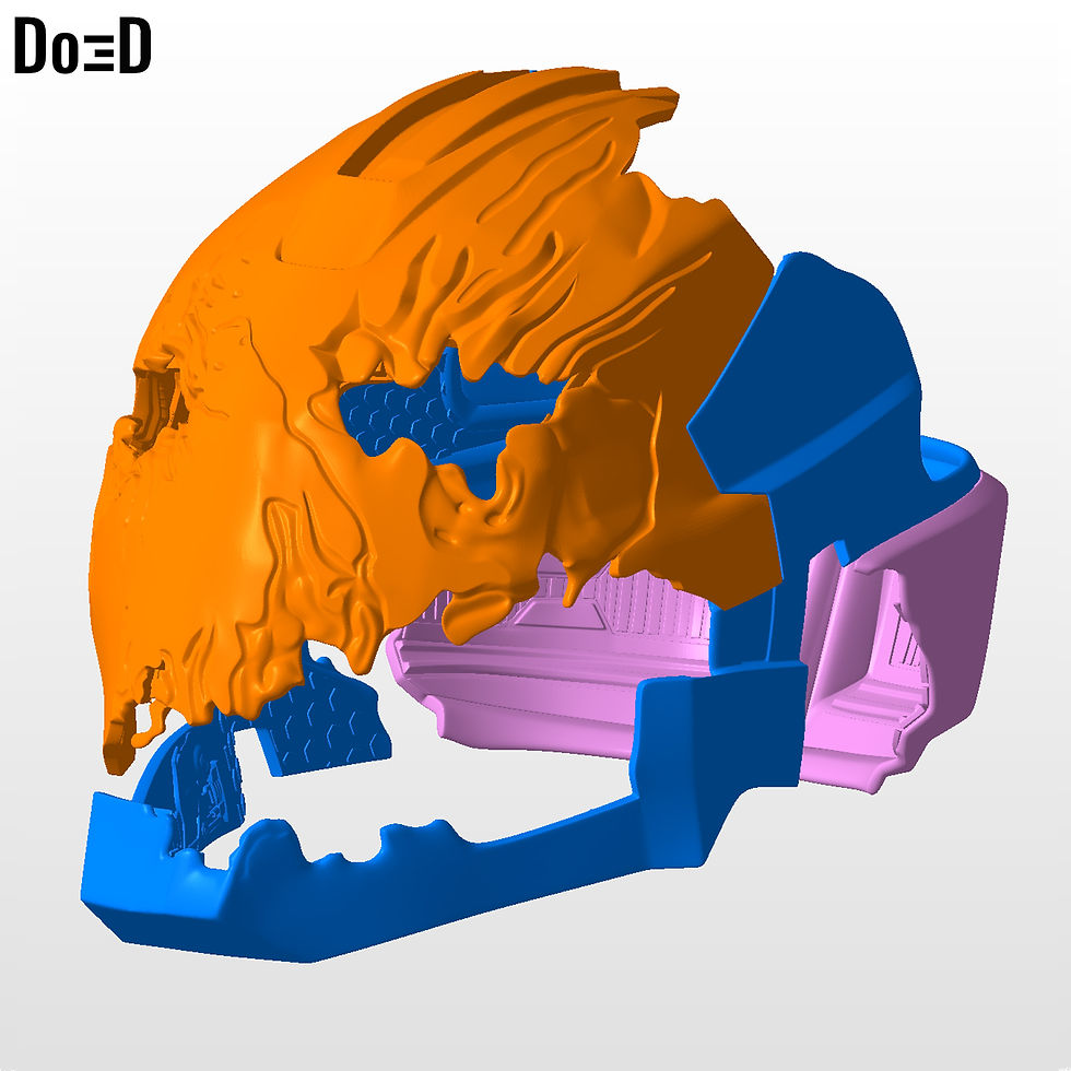Thumbnail: She-hulk Helmet Iron Legion Variant She Hulk 3D Printable Model STL #25F1