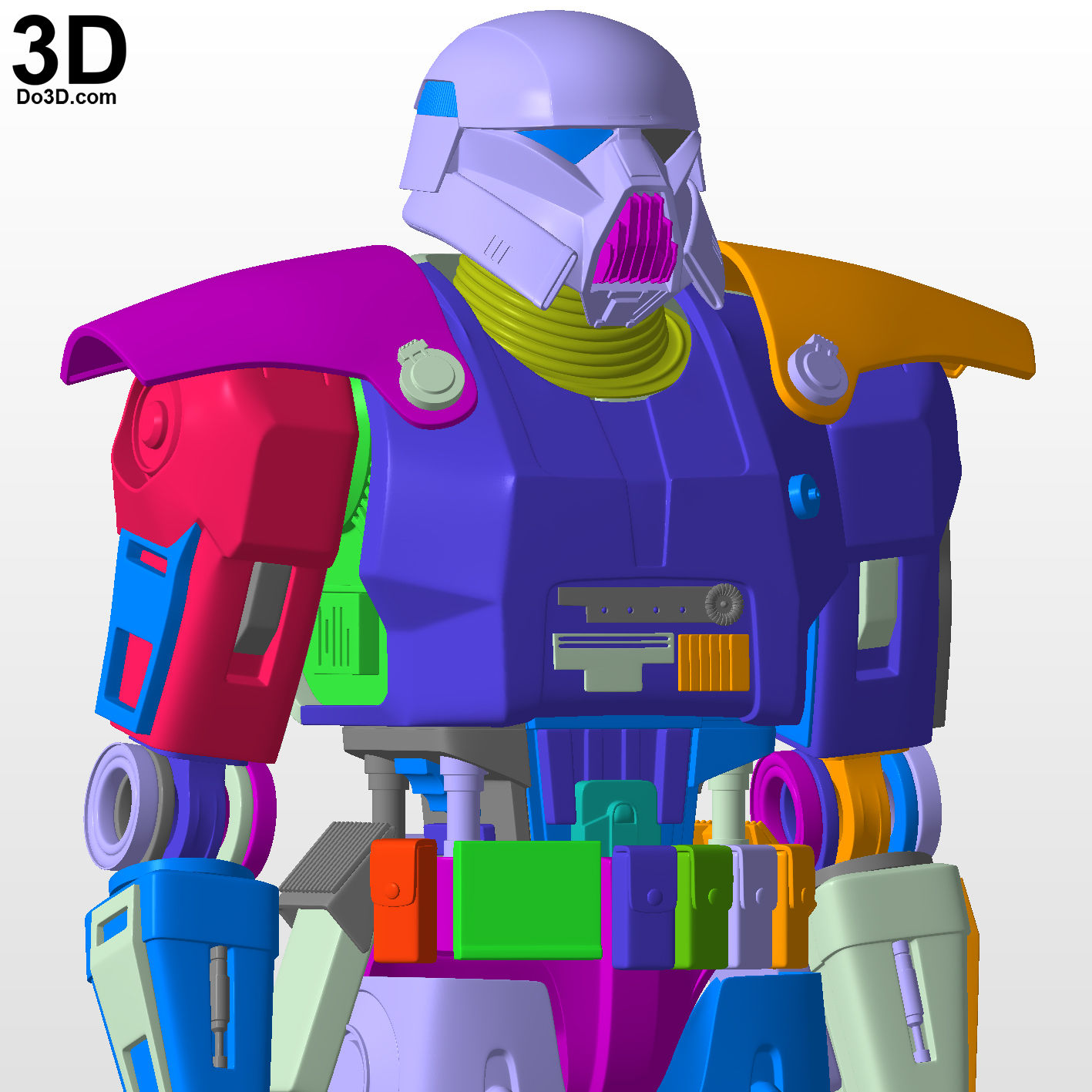 Dark Trooper Full Bod + Helmet Star Wars Mandalorian | 3D Printable Model #DT001