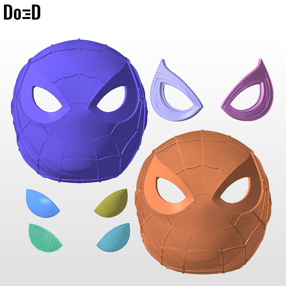 Thumbnail: Spider-Man BND Rolled Up Helmet Spiderman 3D Printable Model #BND9