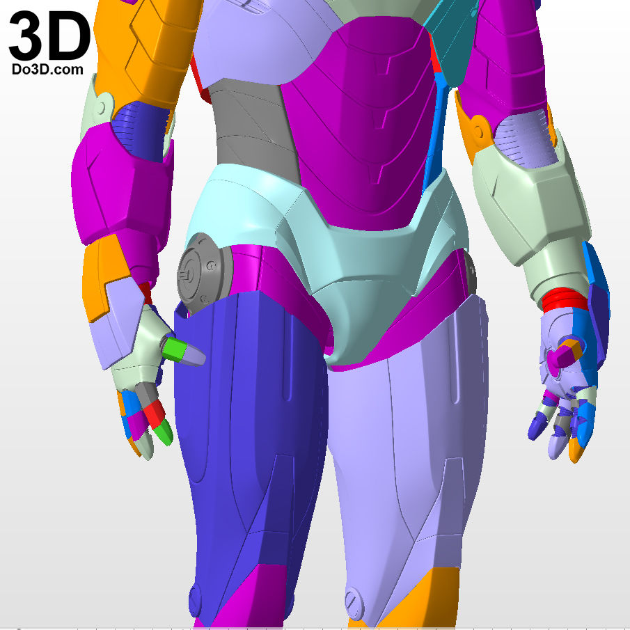 Thumbnail: Iron Man Mark VI MK 6 Armor Suit + Inner Chest Details 3D Printable Model #TI23
