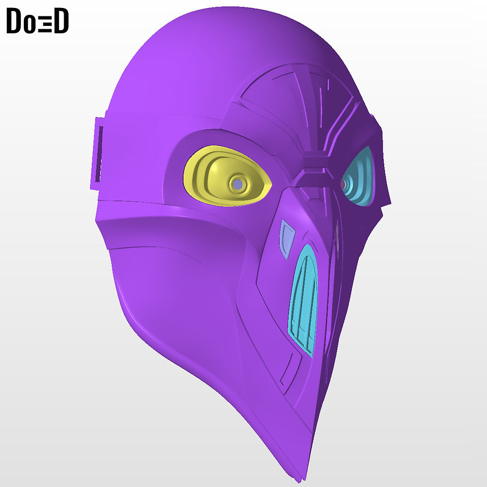 Thumbnail: The Eleventh Brother Mask The Crow Helmet Maul Shadow Lord | 3D Model STL #CSL5