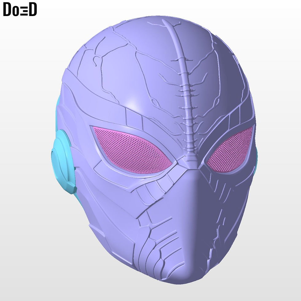 Thumbnail: X Beetle 001 Spider-Man Variant Helmet | 3D Printable Model STL File #XB001