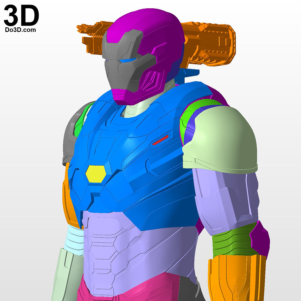 Thumbnail: Iron Man Avengers Team Suit Armor Mark VI MK 6 Endgame 3D Printable Model #A591