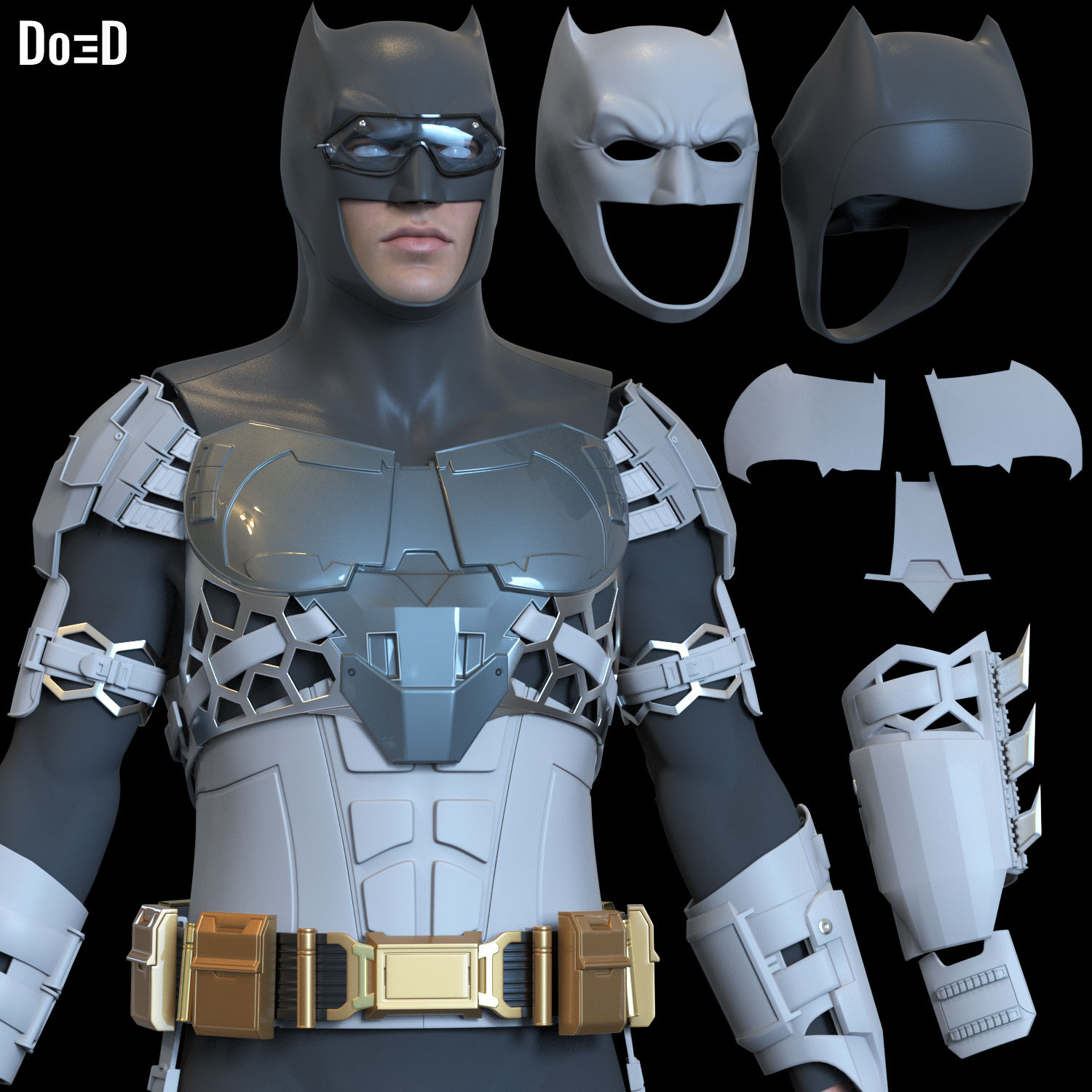 Ben Affleck Batman 2023 Batsuit 3D Printable Model STL #BA27