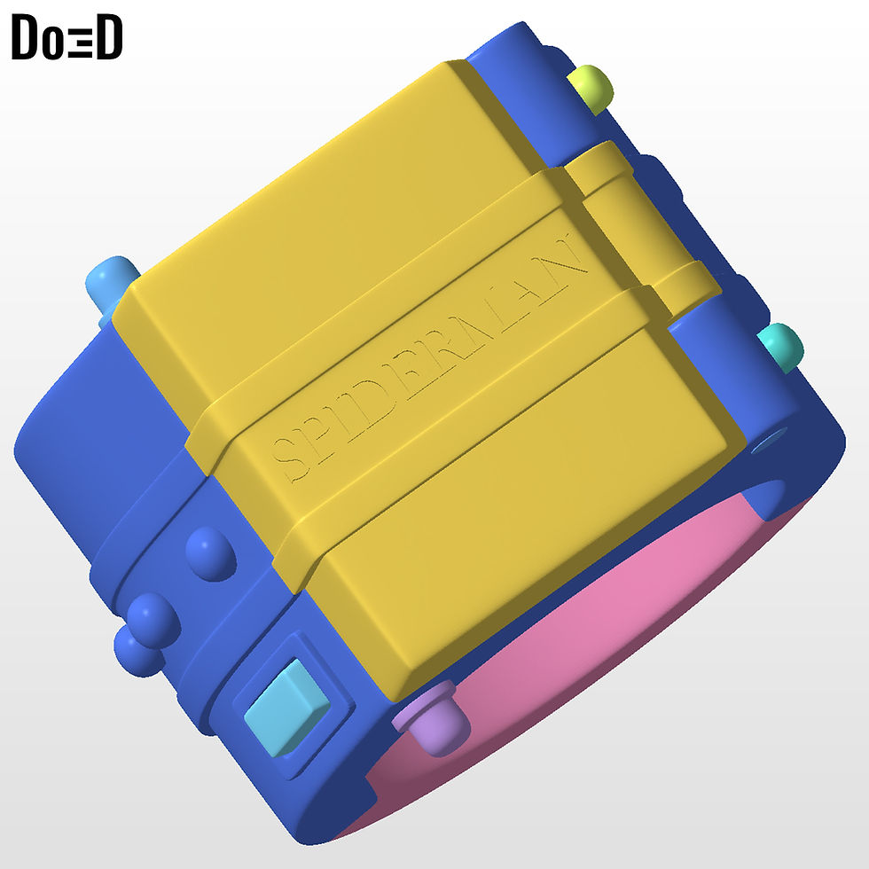 Thumbnail: Spider-Man 1978 Japan Spiderman Bracer Watch Webshooter 3D Printable Model #S986
