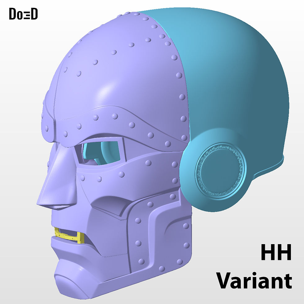 Thumbnail: Doctor Doom Helmet HH Variant Helmet Mask 3D Printable Model #HH26