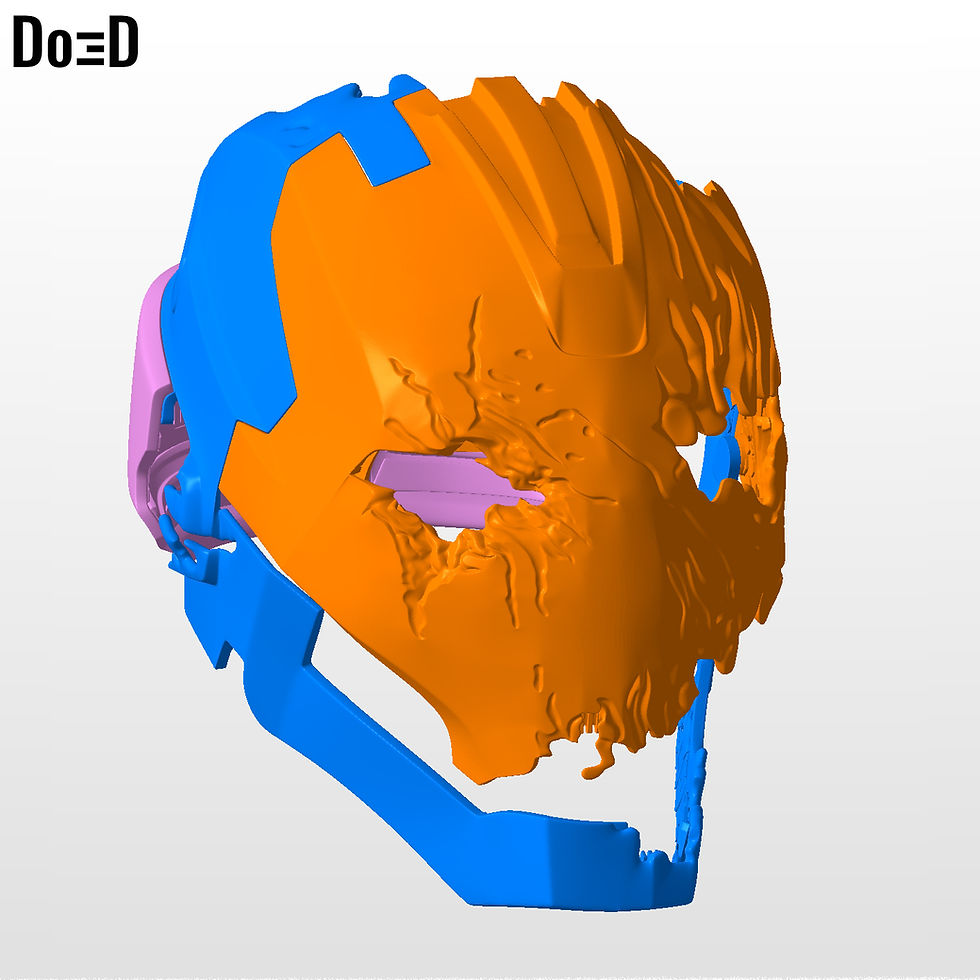 Thumbnail: She-hulk Helmet Iron Legion Variant She Hulk 3D Printable Model STL #25F1
