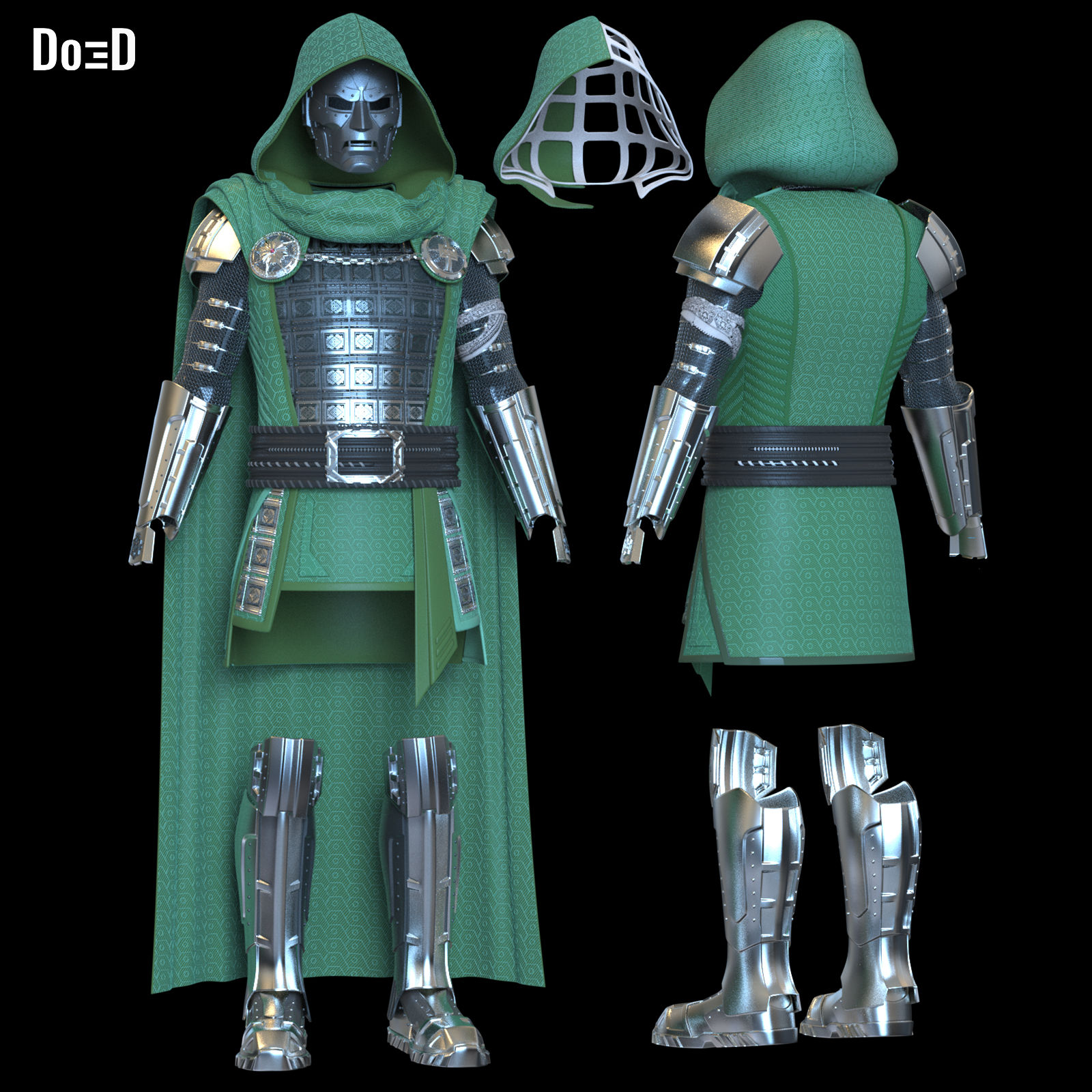 Avengers Doomsday Doctor Doom SDCC Full Suit Armors 3D Printable Model STL #DD12