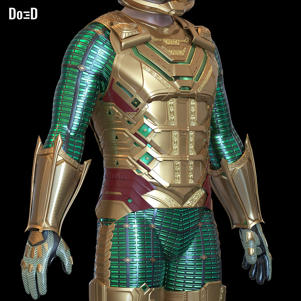 Thumbnail: Mysterio V2 Full Suit Armors Spider-man Far From Home 3D Printable Model STL#M22
