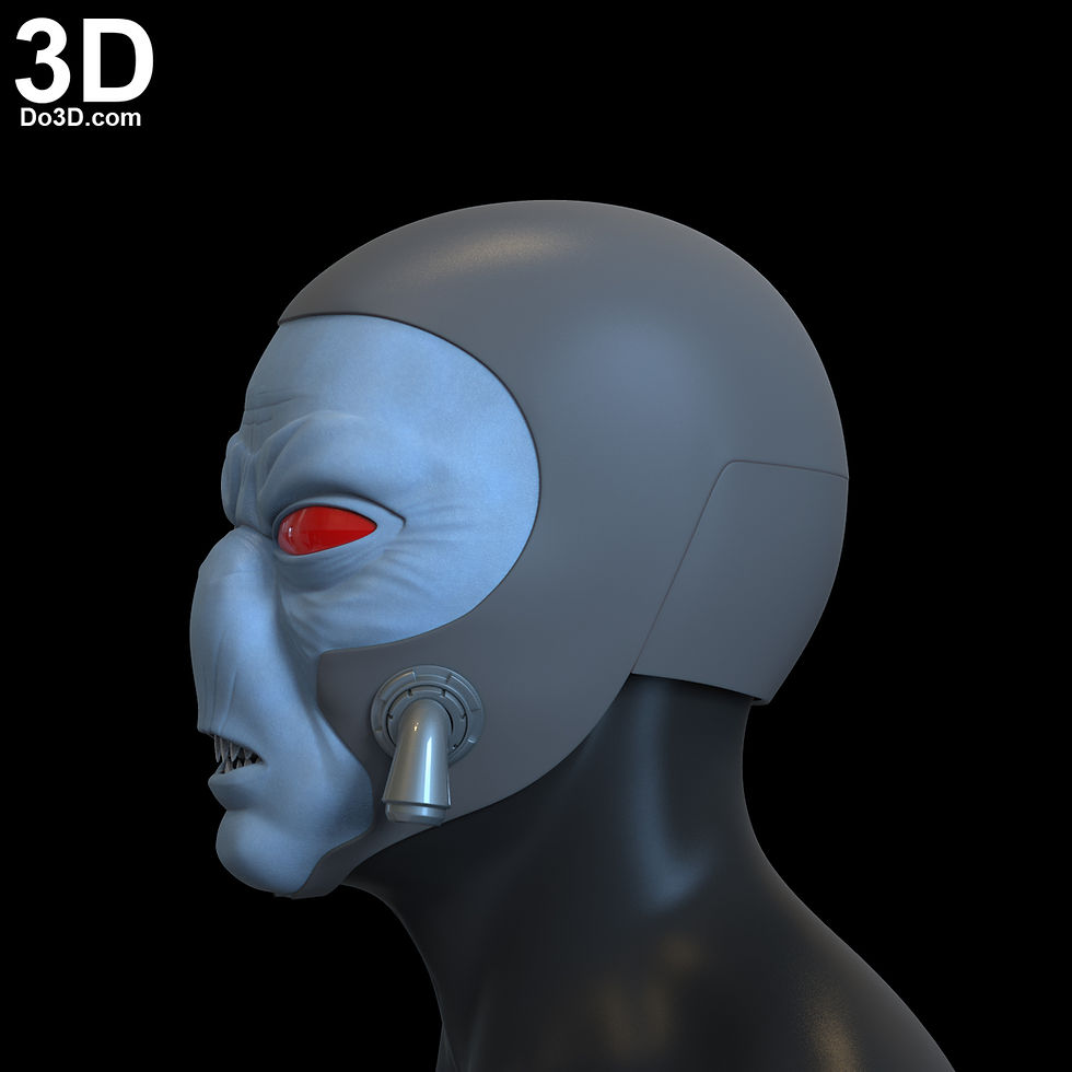 Thumbnail: Cad Bane Hat and Mask Star Wars Helmet | 3D Printable Model STL FILE #CB39
