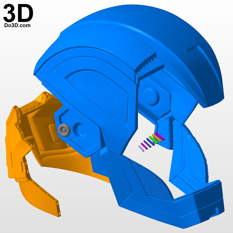 Thumbnail: Bones Helmet Iron Man 3 Mark XLI MK 41 3D Printable Model #BM83