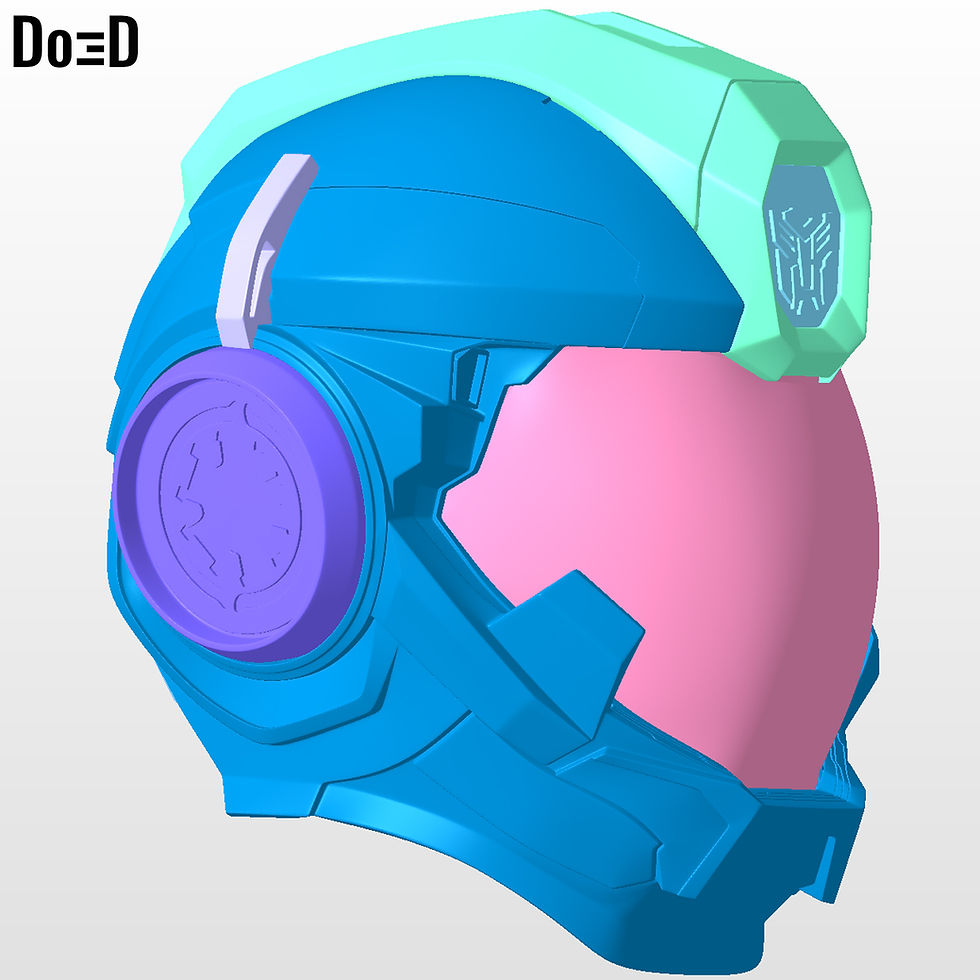 Thumbnail: Transformers 2023 Human Helmet Noah Diaz | 3D Printable Model STL #N36