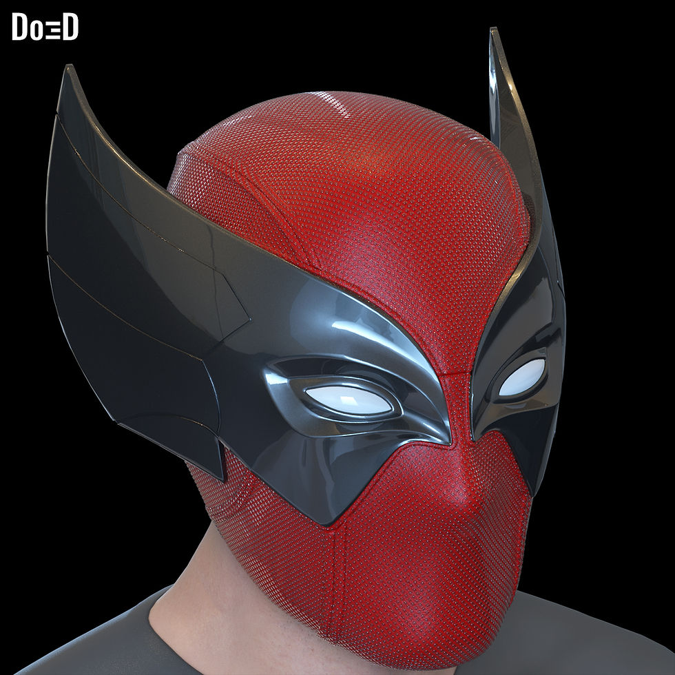 Thumbnail: Wolverinepool Helmet | 3D Printable Model Print File STL #WP614