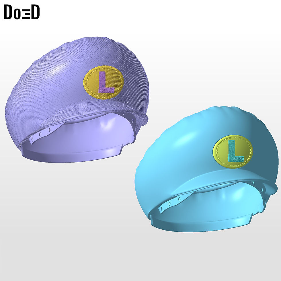 Thumbnail: Luigi Super Mario Movie Helmet | 3D Printable Model #LSM85