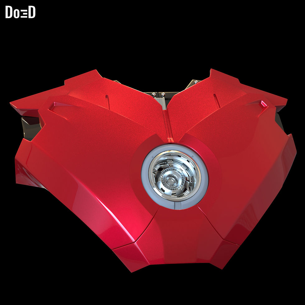 Thumbnail: Iron Man Mark IV MK 4 Chest Armor with Inner Details + Arc reactor 3D Model #K18