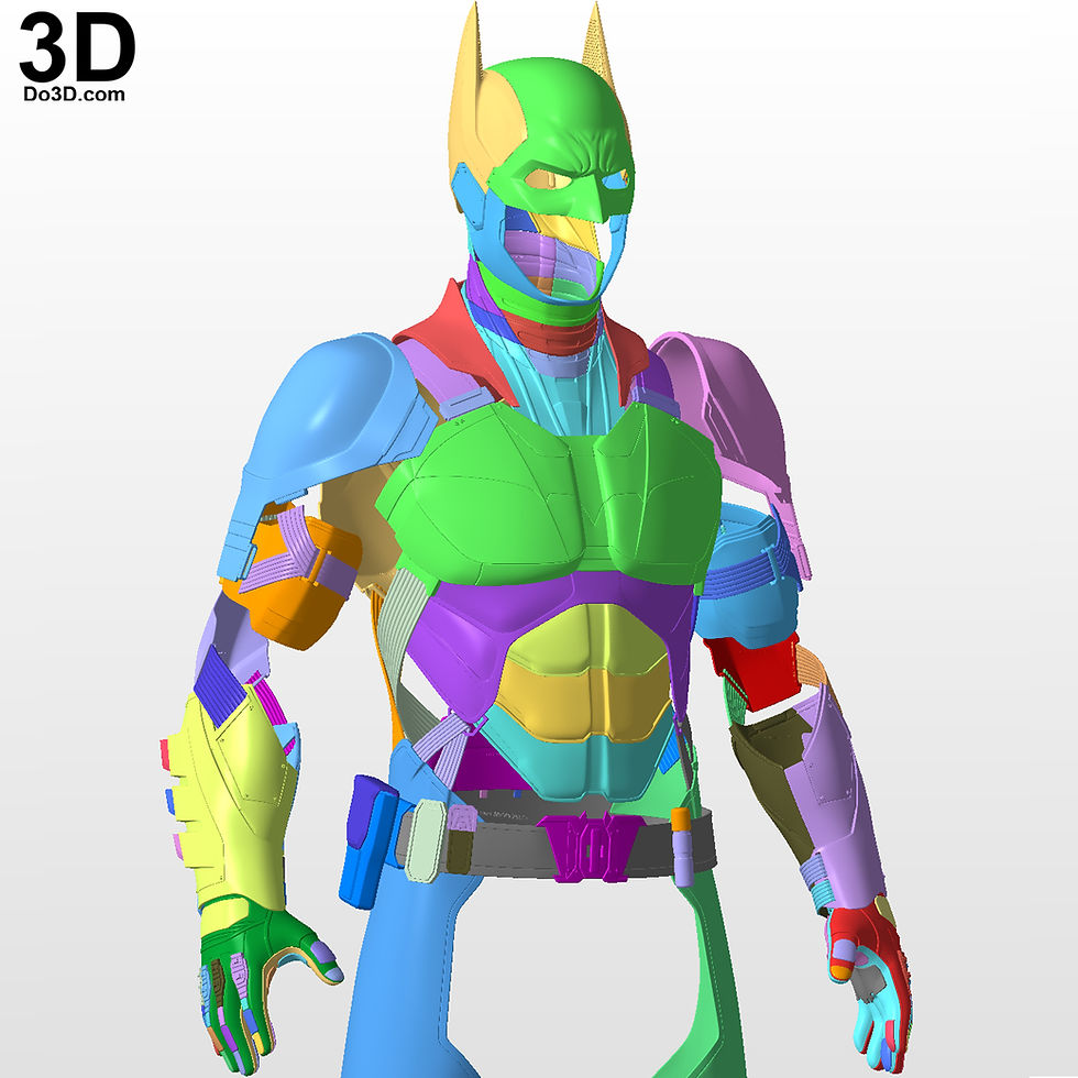 Thumbnail: Batman 2022 Concept Ben Affleck Full Armor Set 3D Printable Model STL File #B251