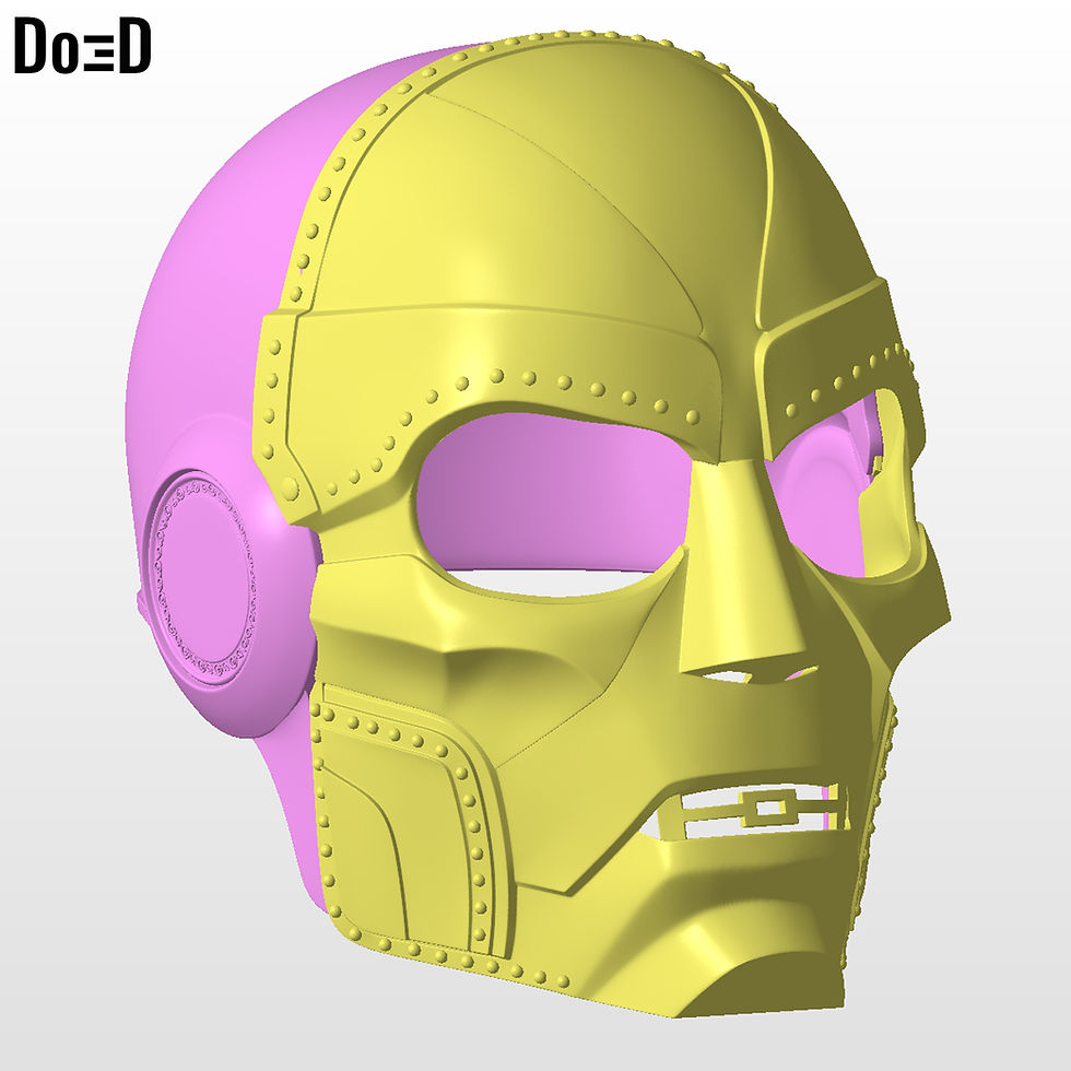 Thumbnail: BundIe: Interchangeable Doctor Doom Variant Helmet Mask 3D Model #CC24