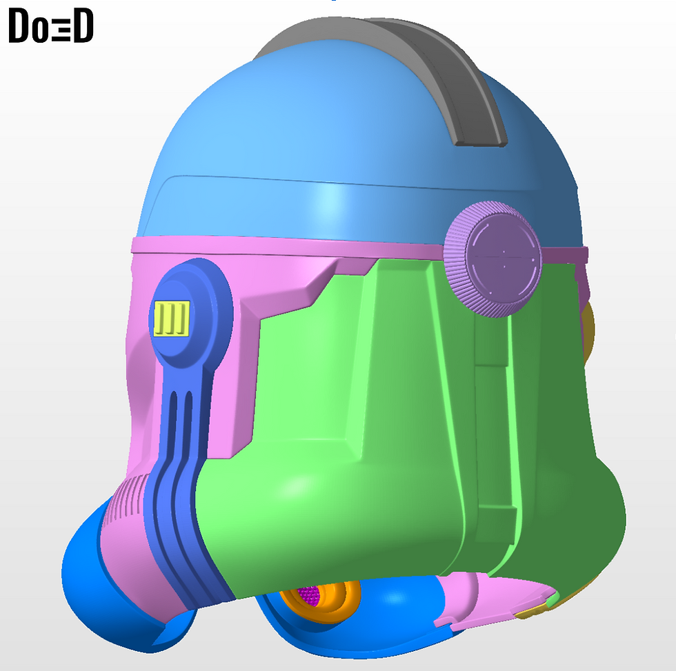 Thumbnail: Clone Trooper Phase 2 Star Wars Helmet | 3D Printable Model STL File #1587